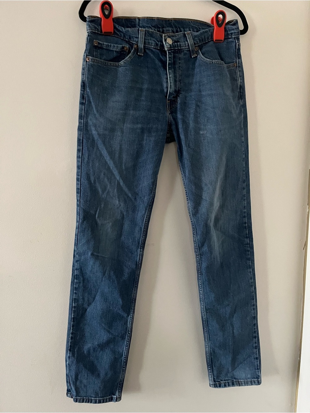 Levi's 511 Slim Fit Jeans 32 X 32 Medium Wash Blue Casual Minimalist